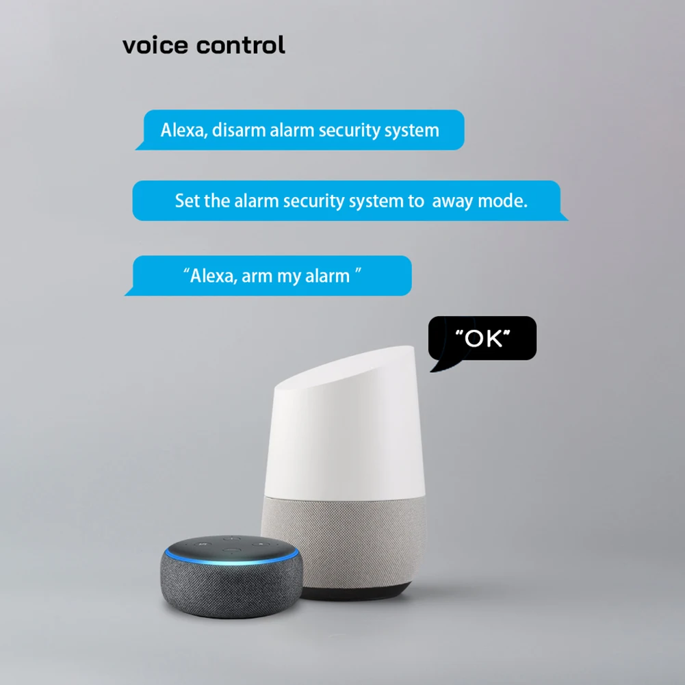 

2021 Home Door Window Entry Burglar Security Alarm WiFi Smart Security System for Google Home Alexa 4 Door Sensors