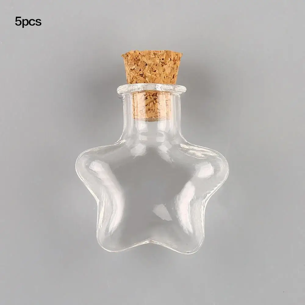 5 шт./лот цветной маленький брелок в виде бутылки со звездой пробковая пробка