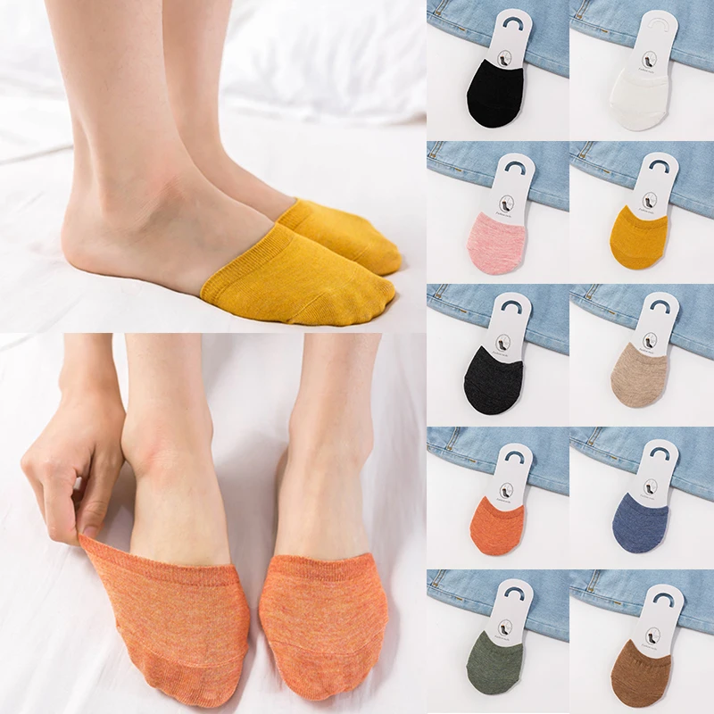 

Half Feet Socks Comfortable Soft Hosiery Half Toe Cover Socks Women Cotton Socks Fashion Invisible Socks Summer Boat Socks