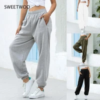 womens loose joggers wide leg sweatpants women trousers plus size soft high waist pants streetwear korean casual yoga pant
