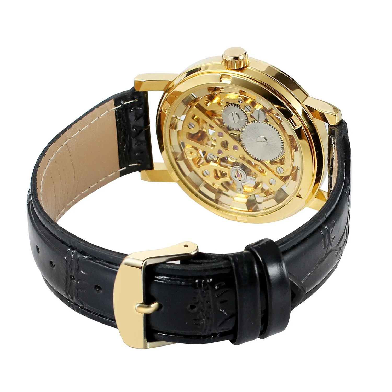 

Men's mechanical watch hollow retro mechanical watch semi-automatic belt Men's Watches