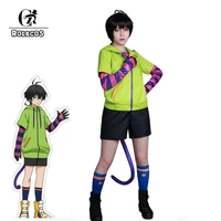 rolecos sk8 the infinity miya chinen anime cosplay hooded zipper costume jacket tail gloves party outfits suit