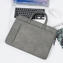 PU Men Womens Laptop Bag for 2020 Macbook Pro Air 13 Case M1 11 12 13.3 14 15.6 Inch HP Asus Lenovo Notebook Briefcase Sleeve