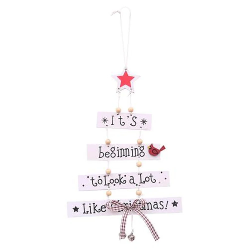 1 шт. винтажные рождественские деревянные Подвески украшения DIY поделки елочные