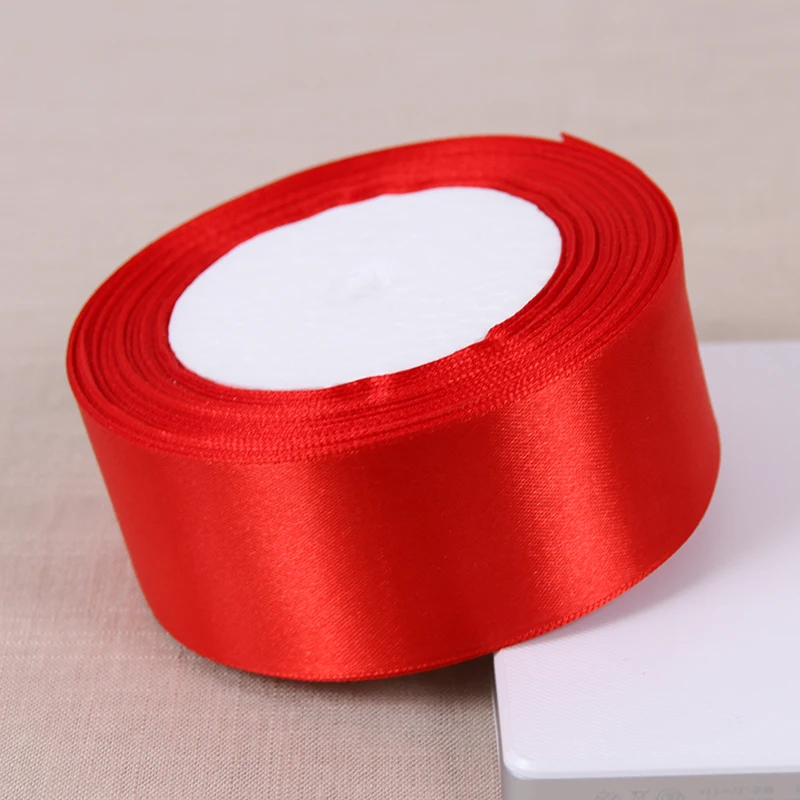 Красные атласные ленты Рождество Хэллоуин свадьба день рождения подарочная
