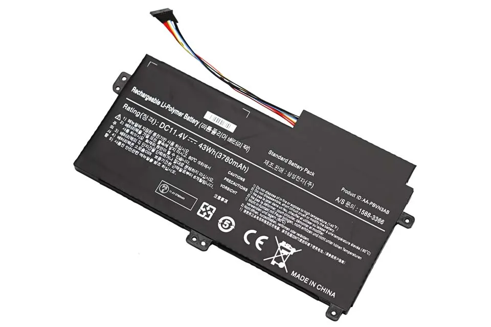 43wh аккумуляторная батареядля ноутбука samsung AA-PBVN3AB 588-3366 BA43-00358A Np510 NP510R5E NP51OR5E NP370R5E-S04 NP370R4E Np450r5e Np470