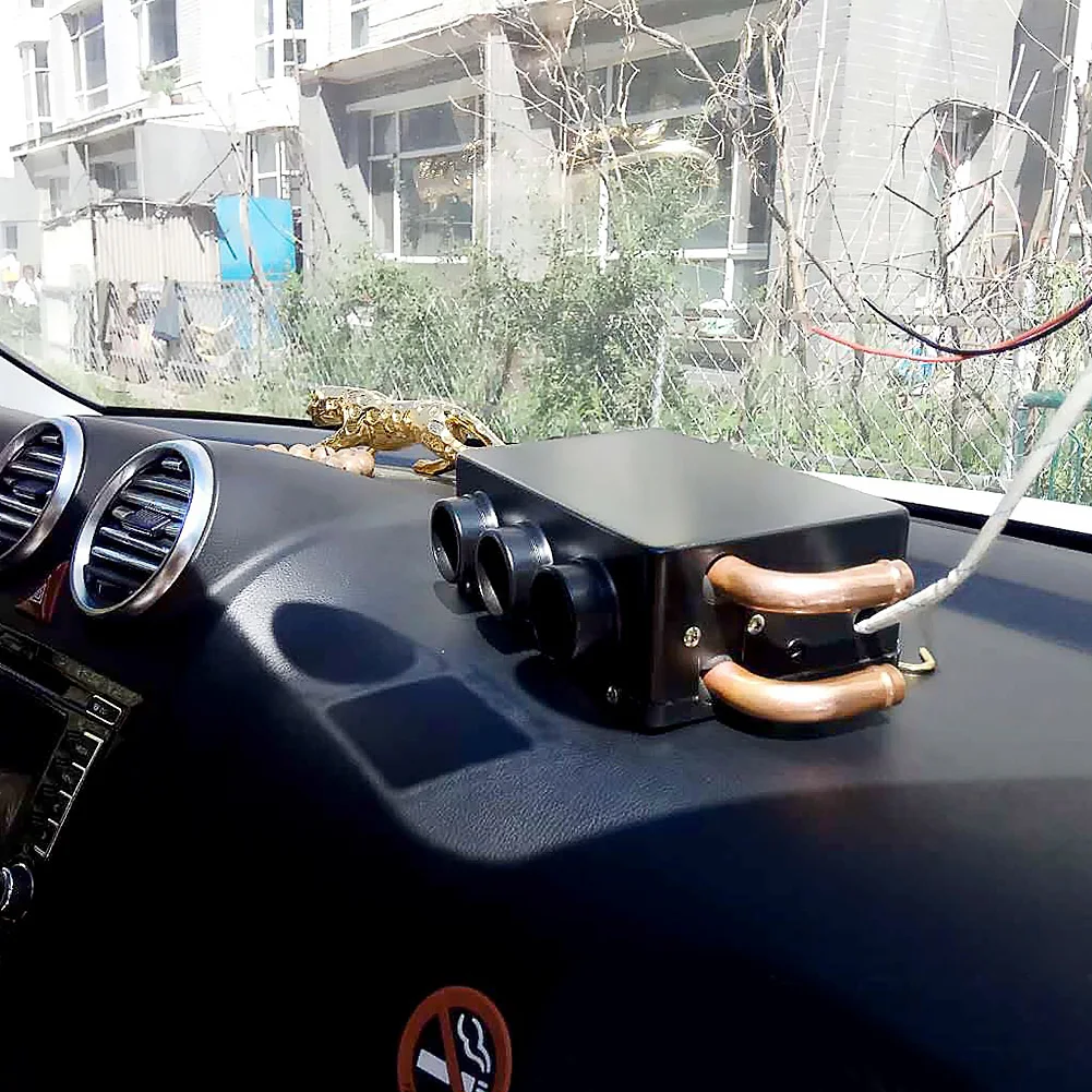 

Portable Copper Water Pipe Low Noise 3 Holes Protective Vehicle Demister Freestanding Interior Defroster Car Heater Warmer