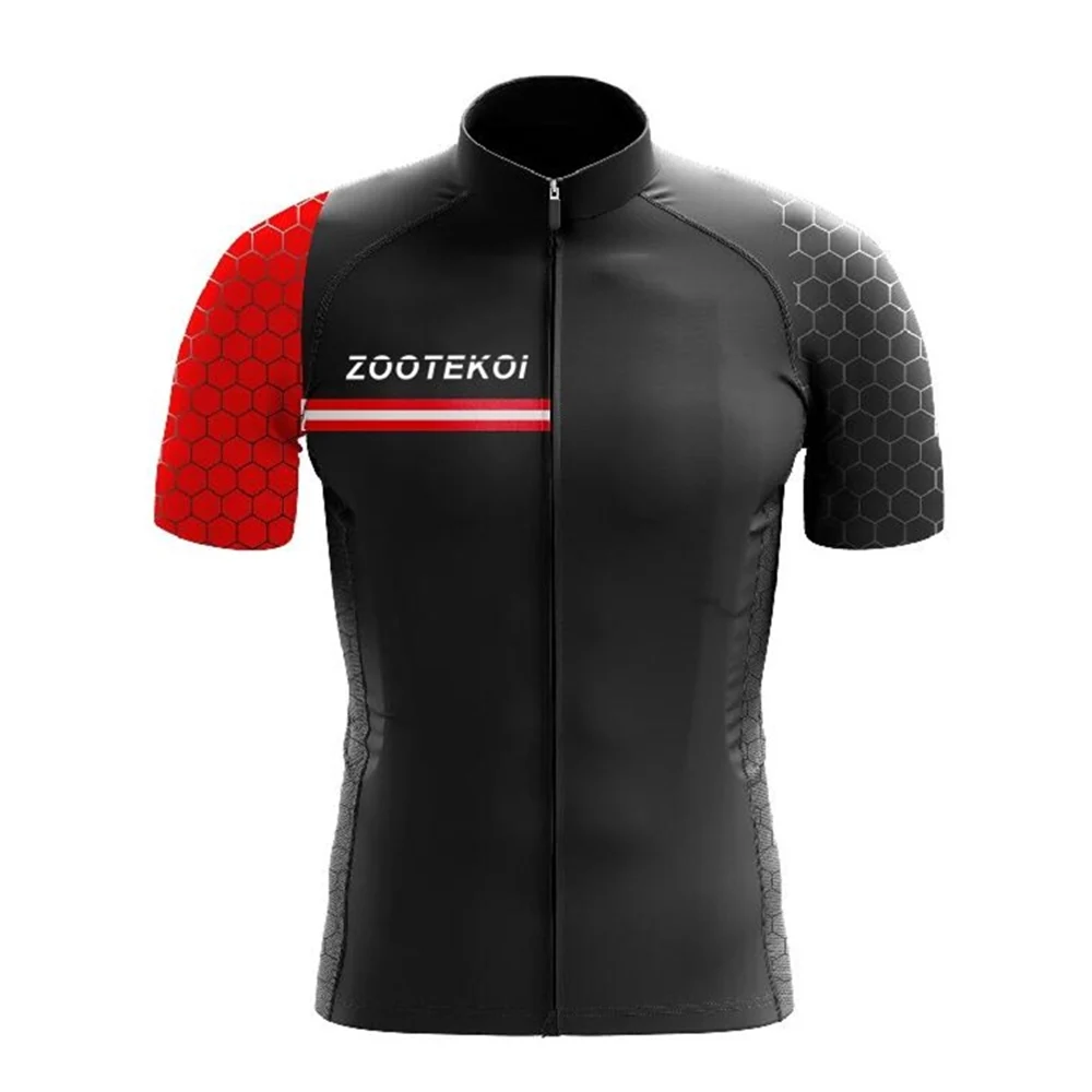 Мужская велосипедная майка ZOOTEKOI Pro Road Джерси с коротким рукавом Mtb спортивная