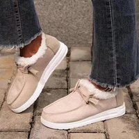winter warm womens snow boots solid unisex plush flat shoes female 2021 ladies shallow loafers light soft comfortable boats
