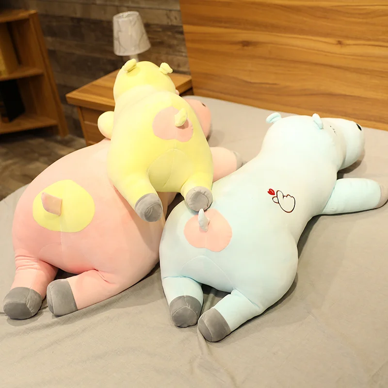 Новая плюшевая подушка Huggable Kawaii hippopotamus мягкая для сна диван домашний декор