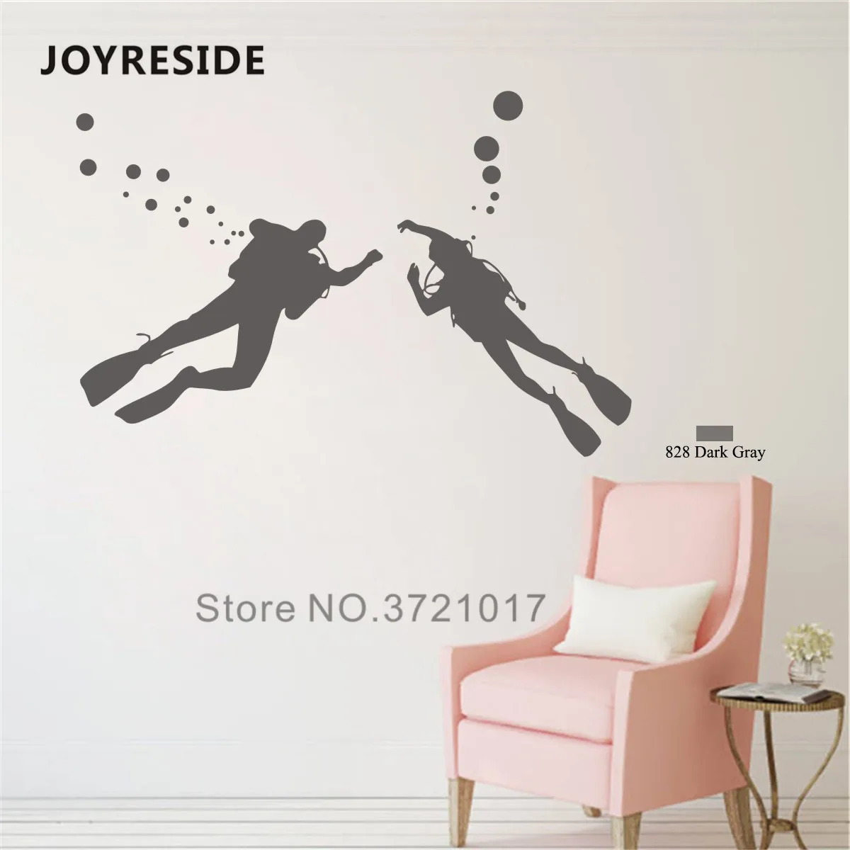 Joyestebe аквалангист для дайвинга наклейки на стену виниловый декор океана и моря