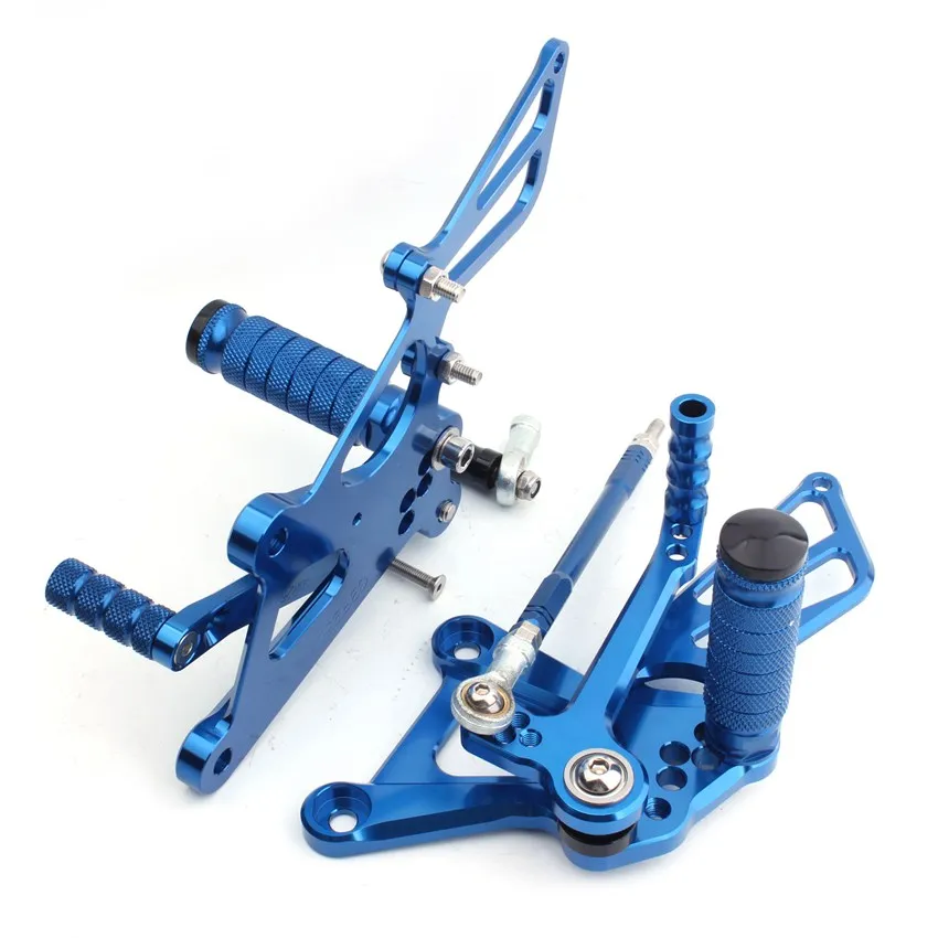 

CNC Aluminum Adjustable Rearset Foot Pegs Footrest For Honda CBR250R 2010-2013 2011 2012 Blue