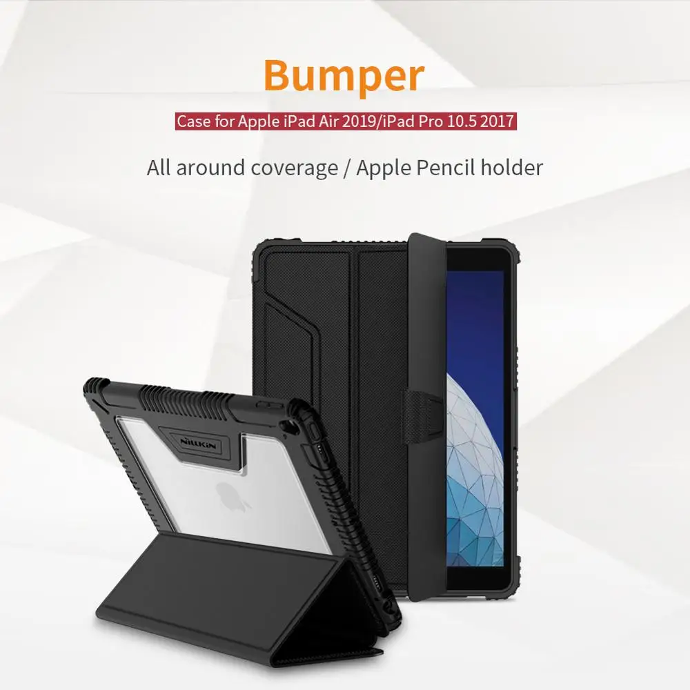Для iPad Air 2019/для Pro 10 5 2017 чехол Nillkin искусственная кожа + PC Smart Wake UP флип-чехол