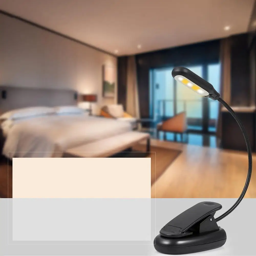 Светодиодная мини лампа для чтения гибкий яркий светодиодный светильник с