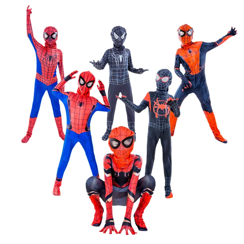 Детский костюм для косплея на Хэллоуин с героями Мстителей человек пауком Дэдпул