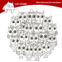 cat stampcute birds transparent clear stamps for scrapbooking card making photo album silicone stamp diy decorative crafts