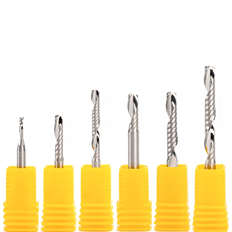 10pcs AAA One Single Flute Spiral End Mill Carbide Milling Cutter CNC Router Bit Straight Shank 4mm CEL 12 22mm 28mm 32 | Инструменты