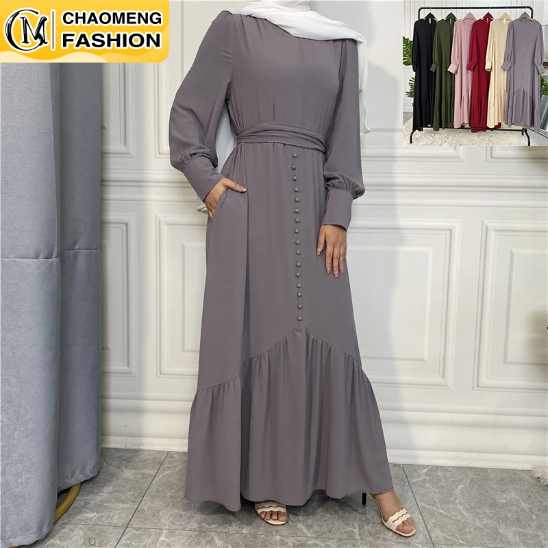 Рамадан скромные платья для женщин индейка кафтан ислам одежда абайя Дубай