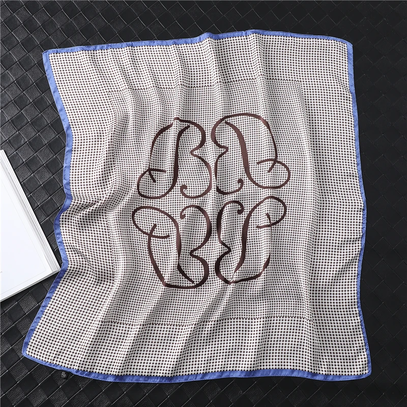

New Summer Silk Scarf Square Fashion Print Lady Hair Bandana Female Shawl Head Wraps Women Bag Scarves Designer Neckerchief 2020