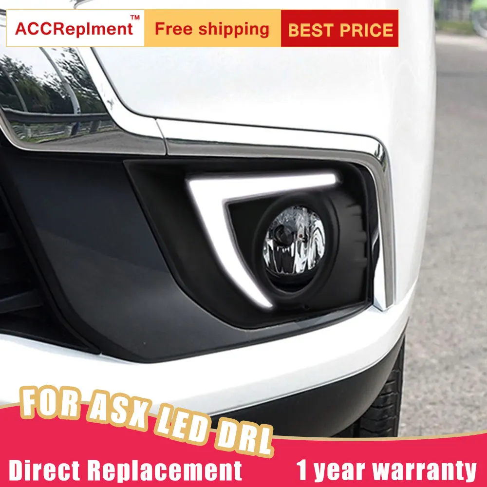 Светодиодные дневные ходовые огни для Mitsubishi ASX 2017-2018 светодиодные высокой