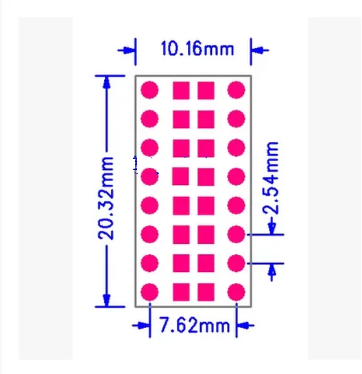 20 шт. двухсторонняя 0805 0603 0402 SMD SMT для DIP СВЕТОДИОДНАЯ плата адаптера печатная