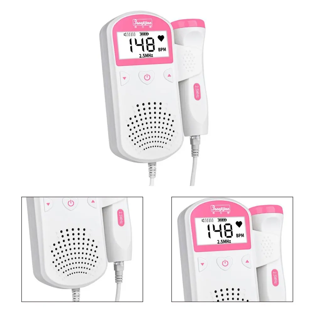 Допплер монитор сердечного ритма плода ЖК-дисплей без излучения детский