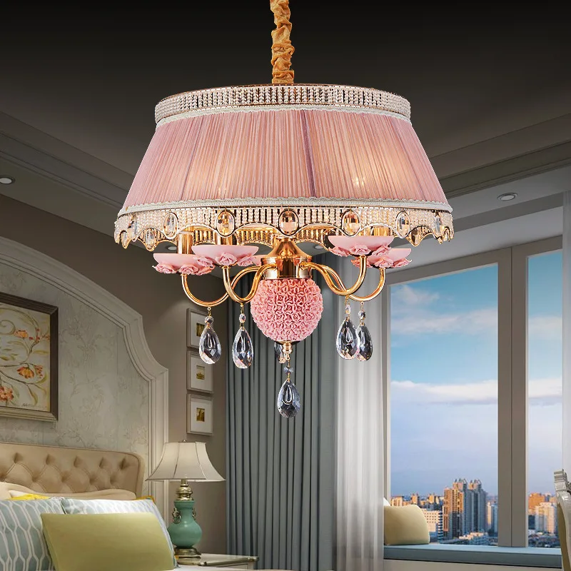 Простые и креативные теплые керамические люстры в европейском стиле для