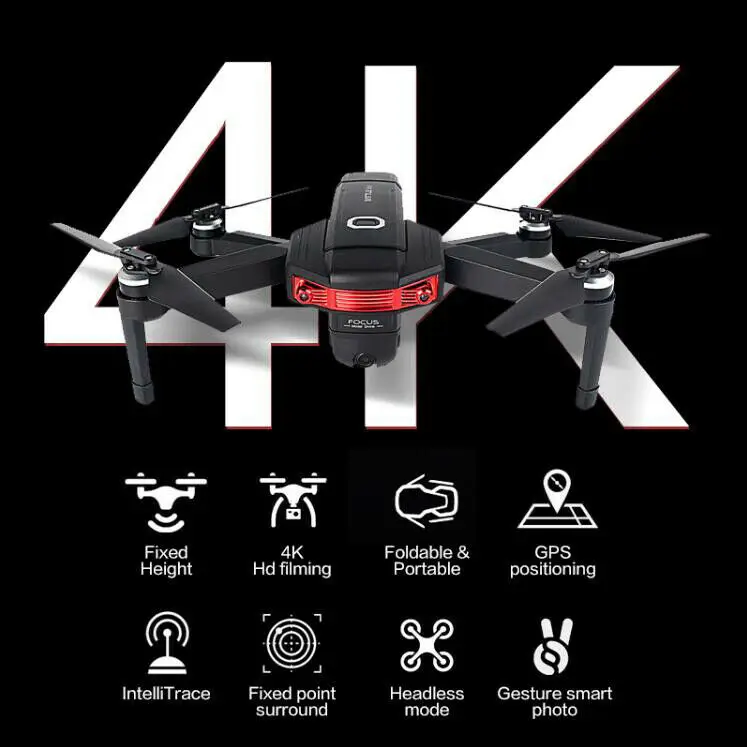 4K RC Квадрокоптер HD камера X46G 5G wifi FPV gps Fold Drone широкоугольный следущий за мной 400 м дистанционный пульт дистанционного управления дистанционный вертолет