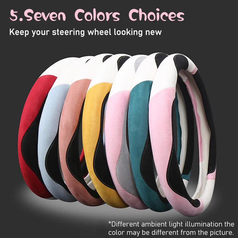 

Karcle Four Seasons Car Steering Wheel Cover Universal Car Steering Wheel Protective Cover Anti-Slip Car-Styling Car Accessories