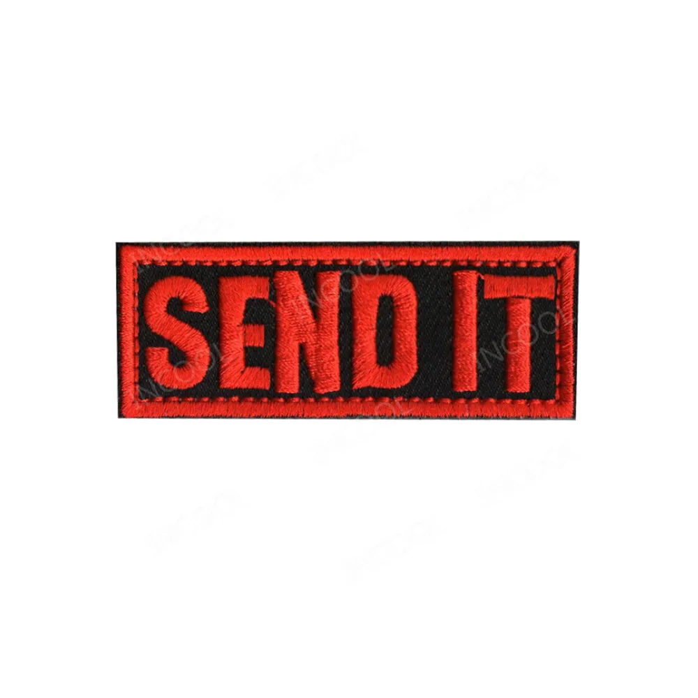 Send it Embroidery Patch US Army Military Tactical Patches Sniper Emblem Appliques Embroidered Badges Drop Shipping | Дом и сад