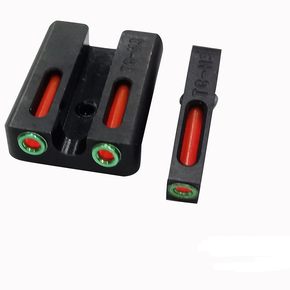 Волоконно-оптический прицел MAGORUI-красный/зеленый передний и задний для Glock