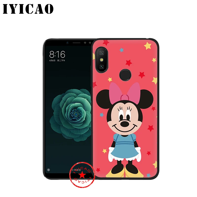 IYICAO Микки и Минни Маус Мышь мягкий чехол для Xiaomi mi A3 A2 A1 8 Lite 9 Se макс 3 F1 5X6X6 CC9 CC9e 9T Pro |