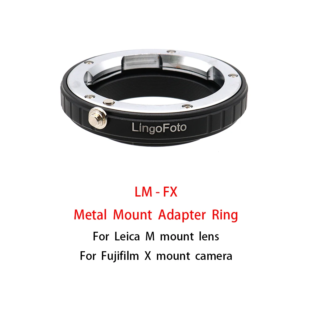 Металлическое Крепление Адаптер кольцо для объектива Leica M Mount Fujifilm X mount Camera photography