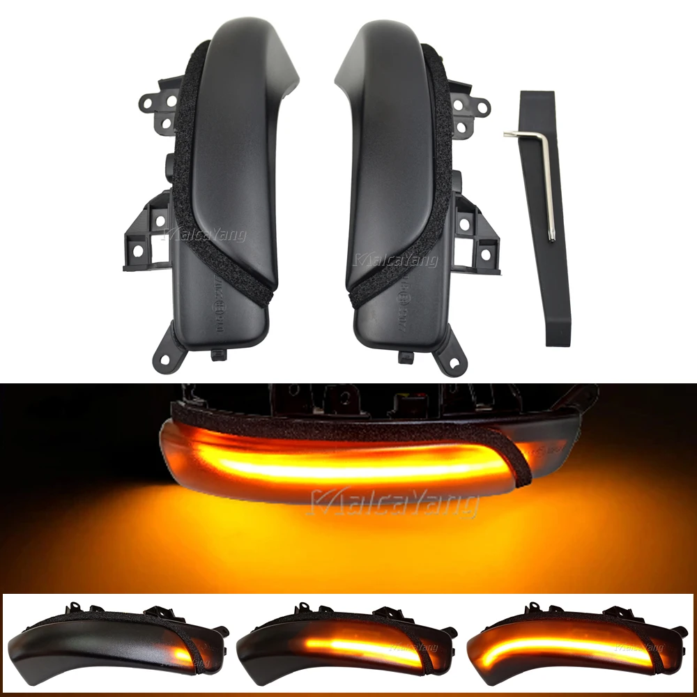 Зеркало заднего вида светодиодный динамический сигнал поворота светильник для