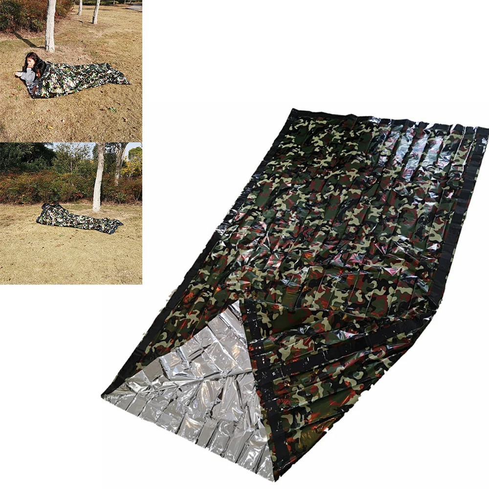 Аварийный спальный мешок для выживания на природе сохраняющий тепло