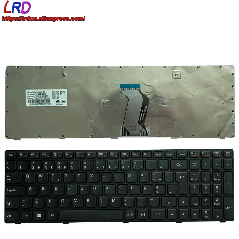 PT португальская Клавиатура для ноутбука Lenovo G500 G510 G505 G700 G710 G500A G700A G710A G505A G500AM G700AT