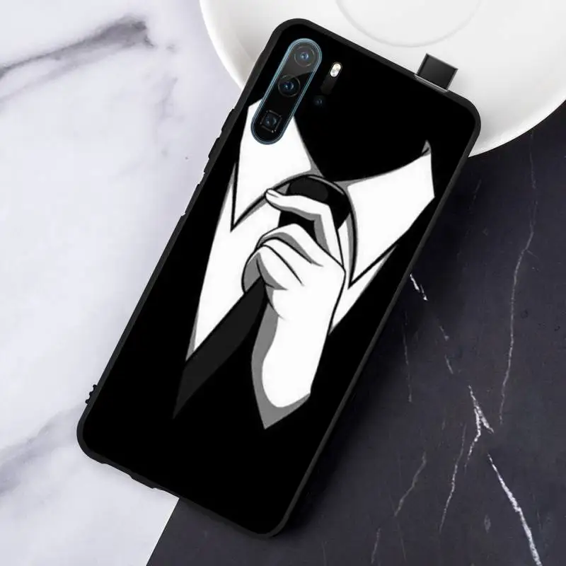 

homme chemise cravate Phone Case For Huawei honor Mate P 10 20 30 40 i 9 8 pro x Lite smart 2019 nova 5t