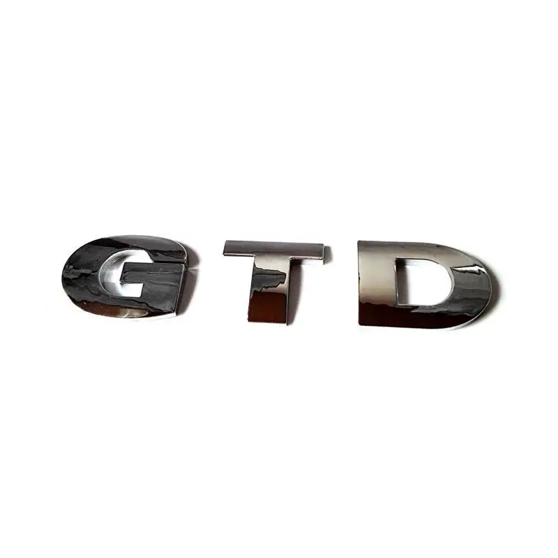 Новый хромированный GTD значок эмблема 3 D пластиковая Автомобильная Логотип