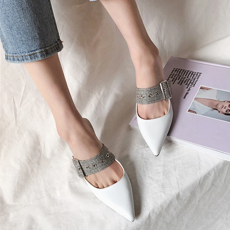 Spring new women's pointed heel shoes