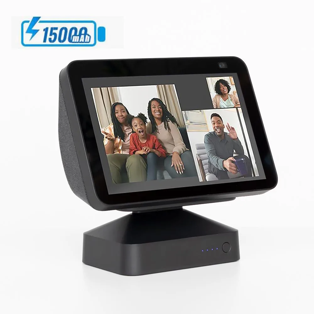 Base de Bateria para Eco Play-time para Eco Mostrar 1st & 2nd Gen Amazon Alexa Exibir Bateria Móvel 9.5hrs 5 15000 – 10000mah 8