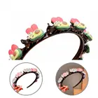 Изящные Искусственные различные узоры легко носить украшение цветочный ободок для волос Детская повязка на голову ручной работы