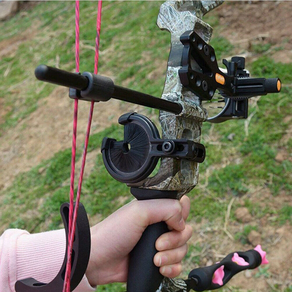 

Black Bow Stable Compound Archery Accessories Hand Hunting Outdoor Brush Replacement Arrow Rest Portable Easy Install