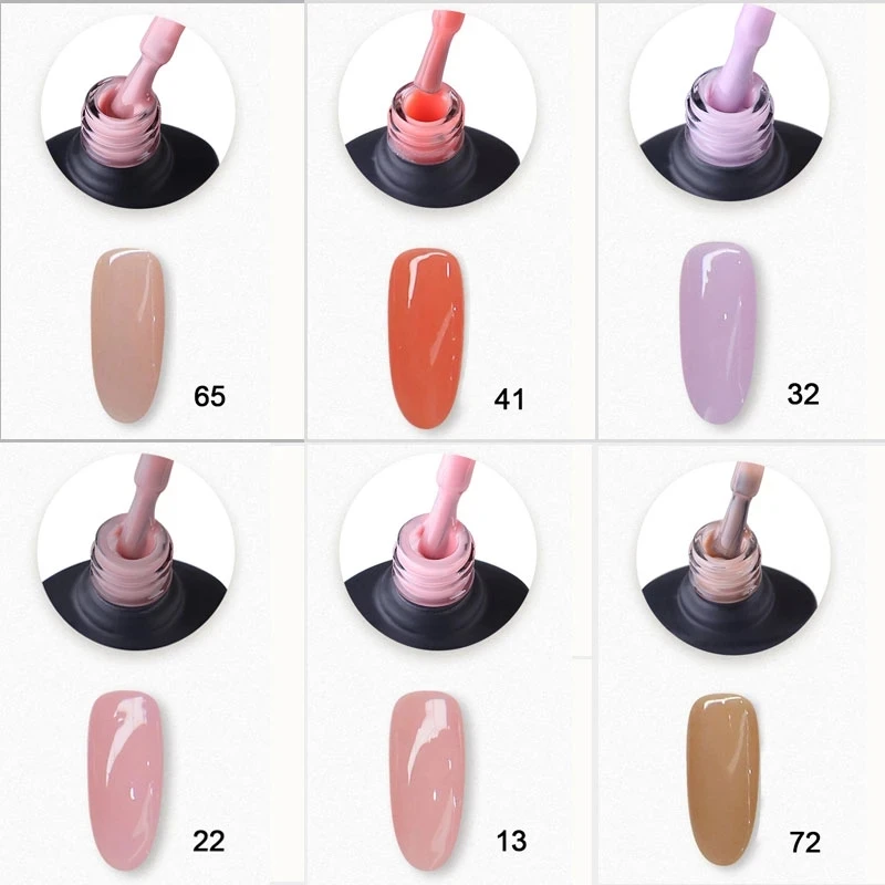 Блестящий молочный белый Камуфляжный резиновый базовый гель для маникюра MSHARE