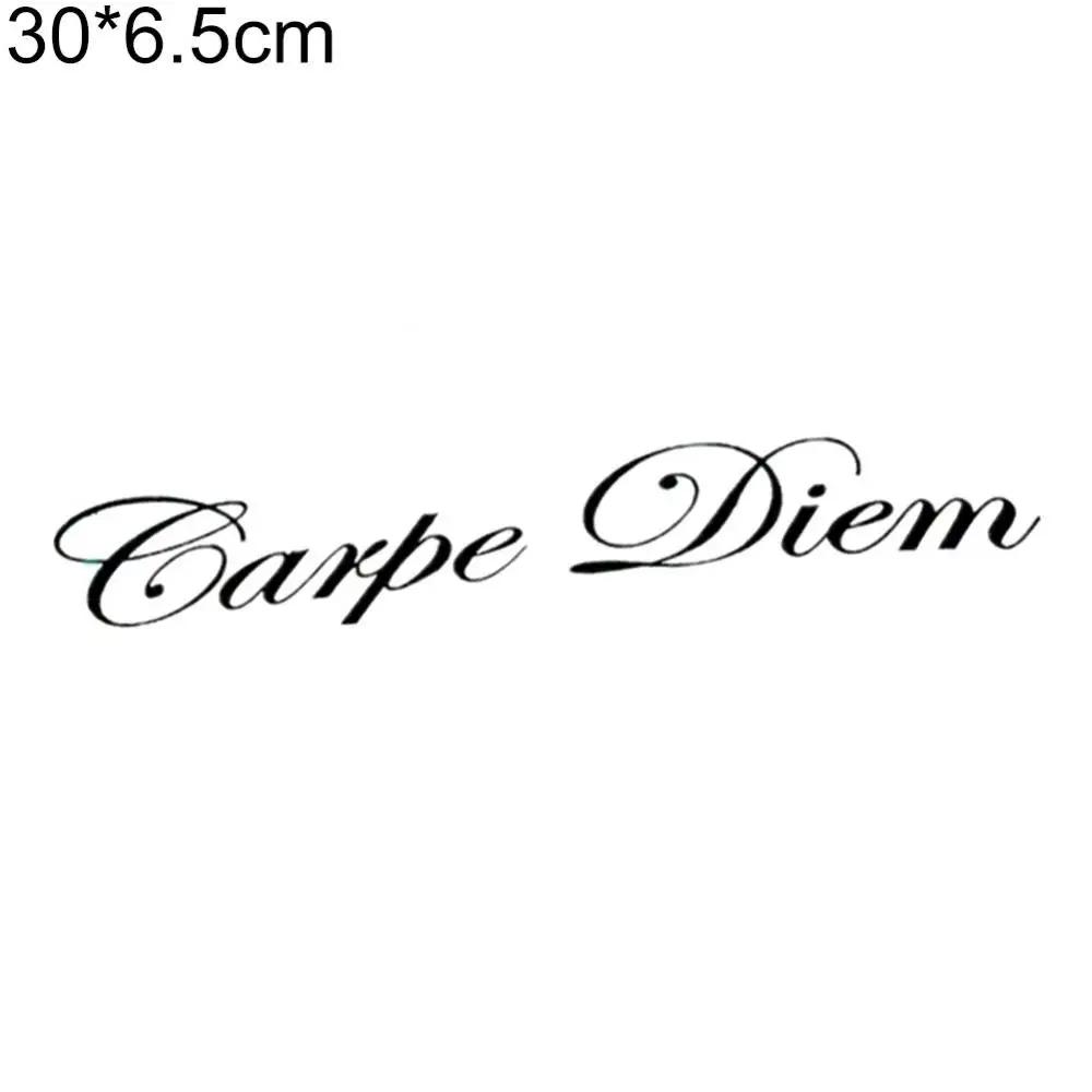 Универсальные милые буквы Carpe Diem дизайнерские наклейки на лобовое стекло