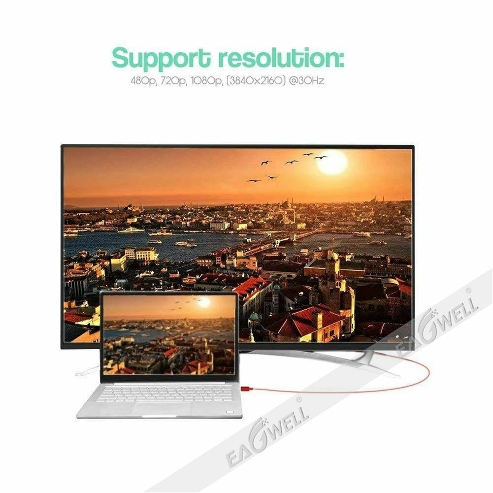 USB 3 1 USB-C Тип C до 4K совместимому с HDMI кабель HDTV адаптер для MacBook Sumsung S8 S9 плюс Huawei P20 Pro