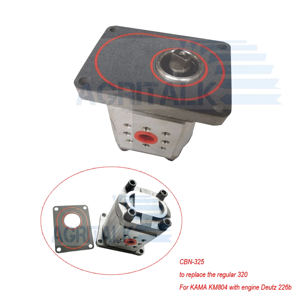 Гидравлический шестеренный насос большой емкости 325 для трактора Shandong Taishan KAMA KM804