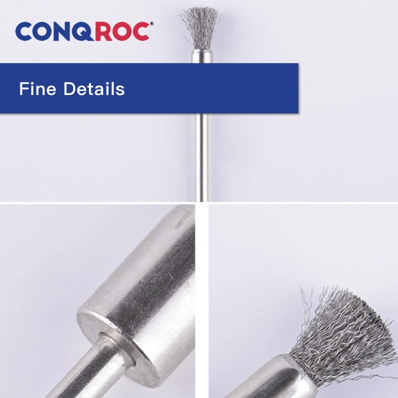 6 шт. щётки из нержавеющей стали 100 мм хвостовик 3 мм|Аксессуары для