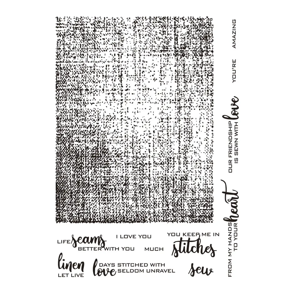 

Basic Background Stamps Clear Silicone Transparent Stamps Friendship Card Quote Stamps