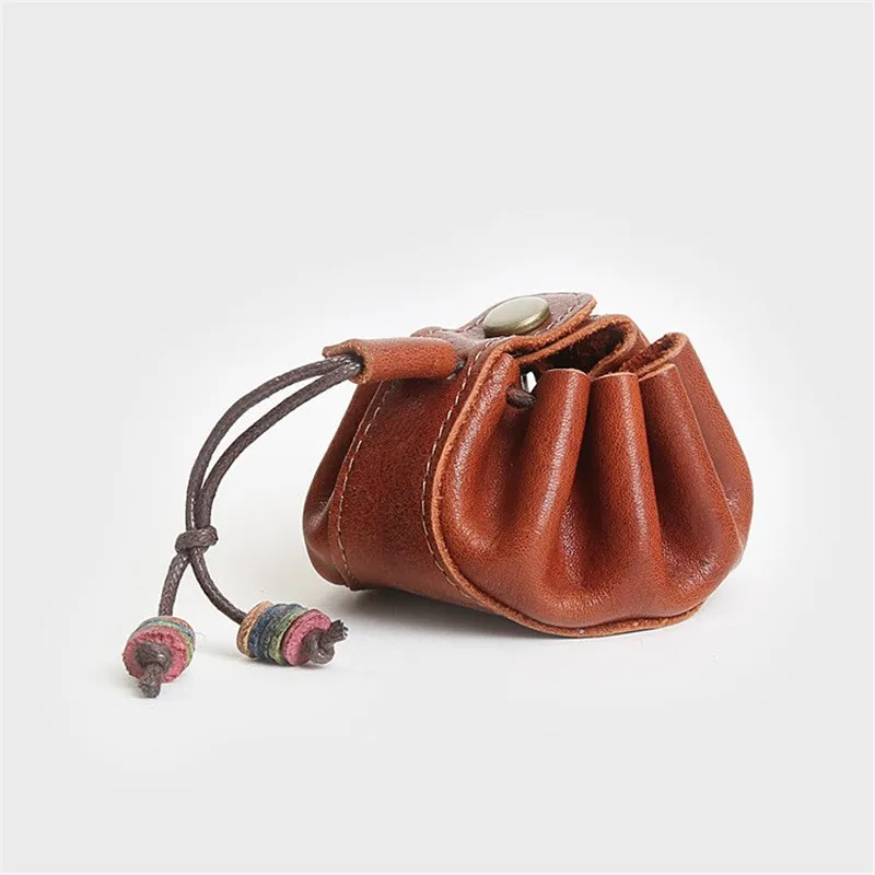 Оригинальный маленький кошелек унисекс из натуральной кожи ручной работы сумка