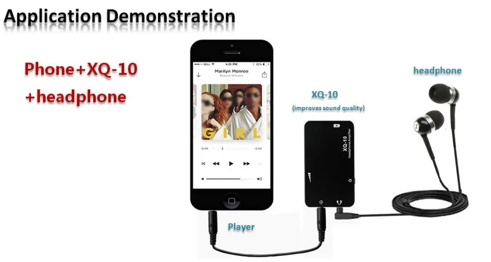 AK оригинальные новые XDUOO XQ-10 мини портативные наушники MP3 металлический чехол и большая мощность и высокое качество звука усилитель для наушников MP3